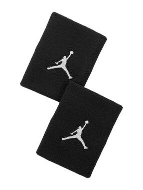 Jordan Jumpman Wristbands Black White Mens Sweatbands 2 Pack NWOT JKN01-010